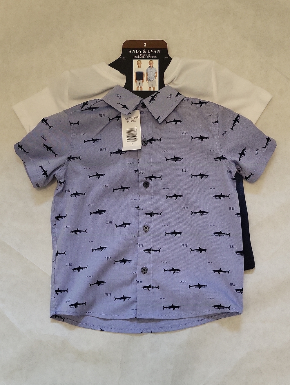 NWT Andy & Evan two piece shirt set